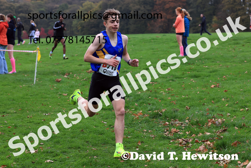 Mens Under-17s relay, 2025 Northern Cross Country Relays, Graves Park, Sheffield. Photo: David T. Hewitson/Sports for All Pics
